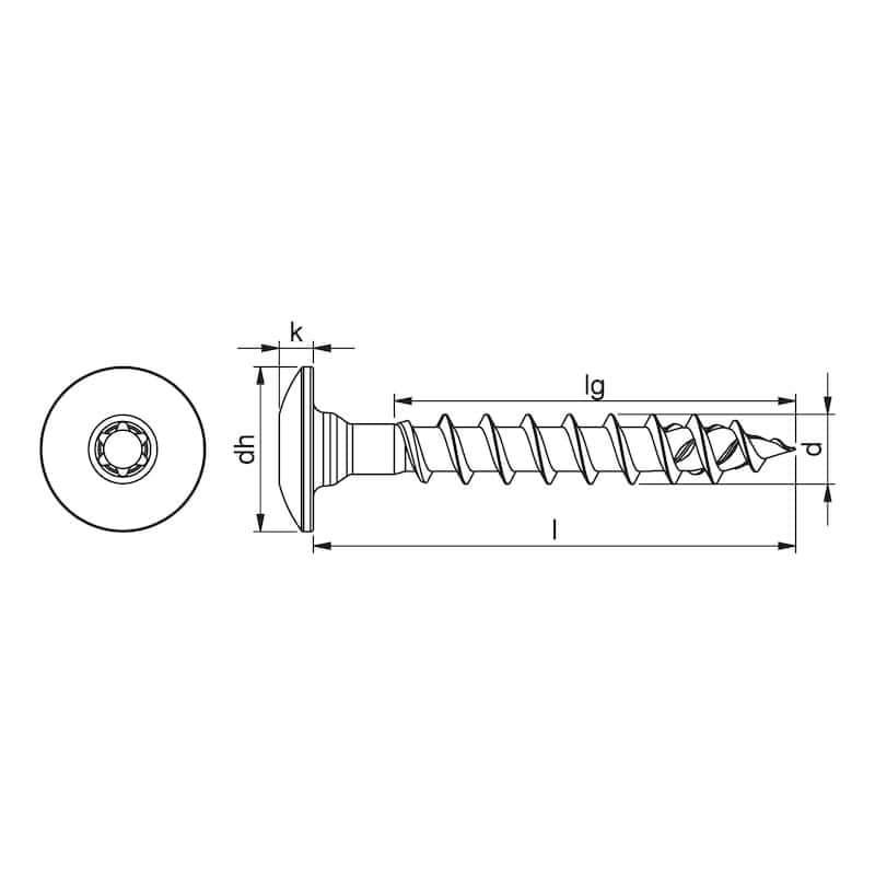 Massivholz – ASSY 4 TRH Torbandschraube für Wandpaneel 10 Stück, LXRYWOOD Manufaktur Flein