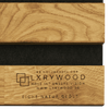 Akustikpaneele aus Massivholz - Natural oak acoustic panel with wood grain pattern and LXRYWOOD branding
