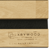 Akustikpaneele aus Massivholz - Natural oak wood acoustic panel with Lxrywood branding and black fabric insert