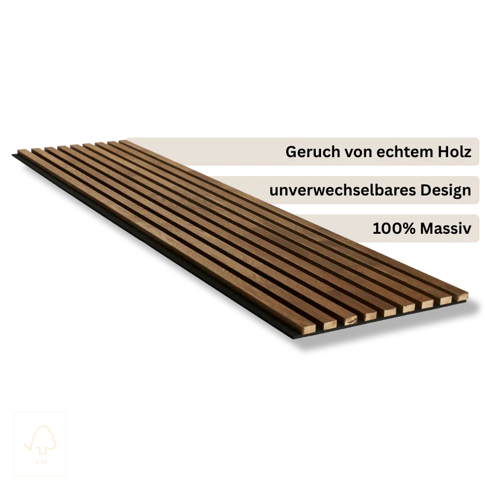 Eiche Walnuss geölt – Paneel 300x60 cm, Manufaktur Flein Baden-Württemberg