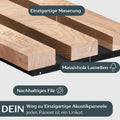 Eiche Natur geölt – Detailansicht Lamellenstruktur, 43 mm Breite, CalmRhythm-System