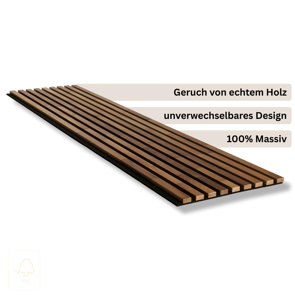 Produktansicht Walnuss Natur Lackiert